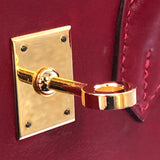 エルメス HERMES バーキン25 □R刻印 ルージュヴィフ ゴールド金具 タデラクト レディース ハンドバッグ