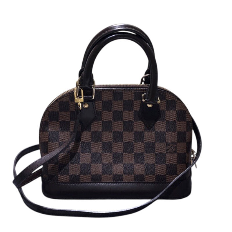 ルイ・ヴィトン LOUIS VUITTON アルマBB N41221 エベヌ ダミエキャンバス レディース ハンドバッグ