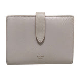 セリーヌ CELINE ピンク　GD金具 レザー レディース 二つ折り財布