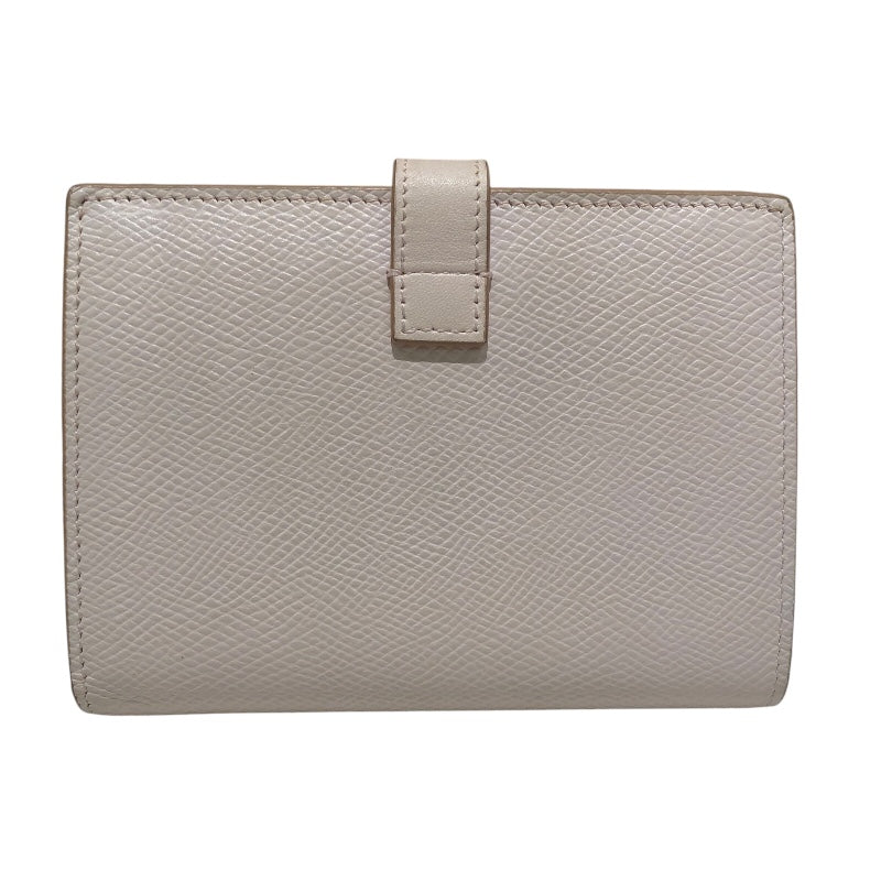 セリーヌ CELINE ピンク　GD金具 レザー レディース 二つ折り財布