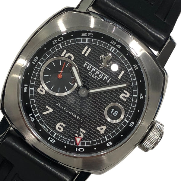 パネライ PANERAI グランツーリズモGMT　フェラーリコラボ FER00003 ブラック SS メンズ 腕時計