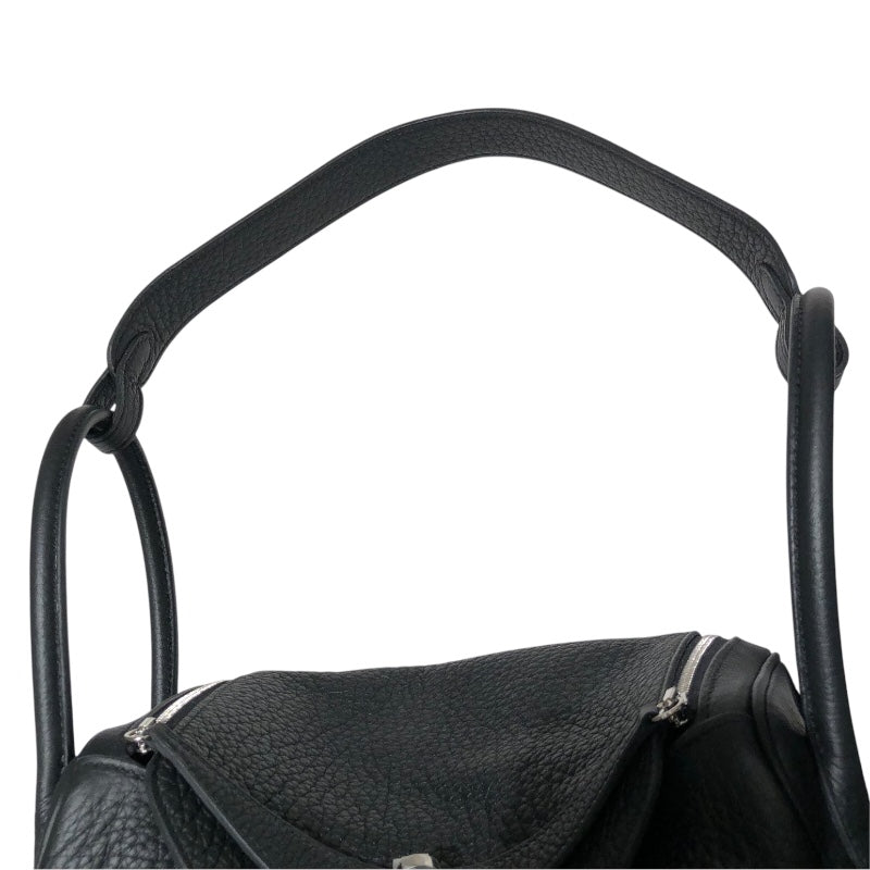 エルメス HERMES リンディ26 W刻 ブラック　シルバー金具 トリヨン レディース ショルダーバッグ