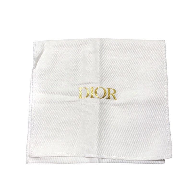 クリスチャン・ディオール Christian Dior サドルコンパクトウォレット グリーン レザー レディース 二つ折り財布