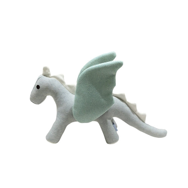 エルメス HERMES ぬいぐるみドラゴン　<エポペ> ブルーナティエ トワル キッズ その他小物