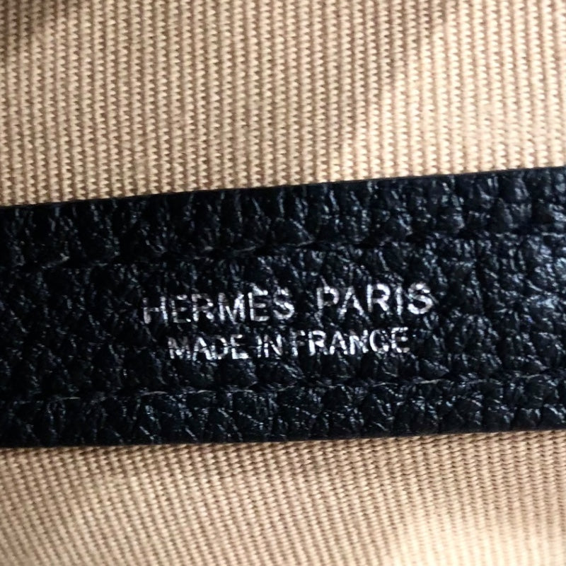 エルメス HERMES ガーデンパーティー　TPM A刻 ベージュxシルバー金具  トワルアッシュ レディース ハンドバッグ