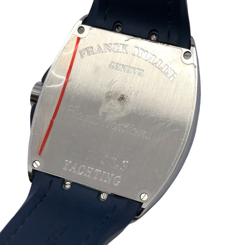 フランク・ミュラー FRANCK MULLER ヴァンガード ヨッティング V45SCDTACBL ブルー SS/ラバーベルト 自動巻き メンズ 腕時計