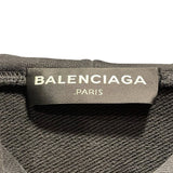 バレンシアガ BALENCIAGA Paris スウェットパーカー 460610 ブラック コットン メンズ パーカー