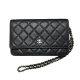 シャネル CHANEL マトラッセチェーンショルダーバッグ A33814 ブラック キャビアスキン レディース ショルダーバッグ
