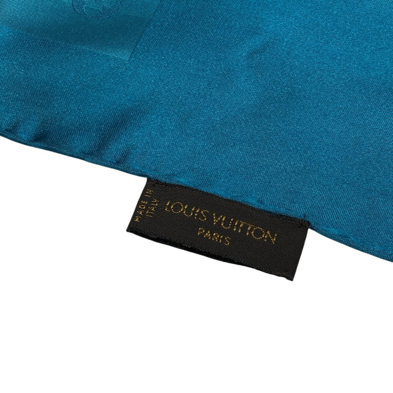 ルイ・ヴィトン LOUIS VUITTON エシャルプカプリスカーフ グリーン シルク スカーフ