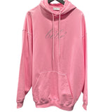 バレンシアガ BALENCIAGA ラインストーン装飾スウェットパーカー 578135 ピンク コットン メンズ パーカー