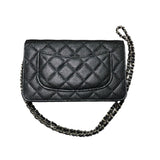 シャネル CHANEL マトラッセチェーンショルダーバッグ A33814 ブラック キャビアスキン レディース ショルダーバッグ