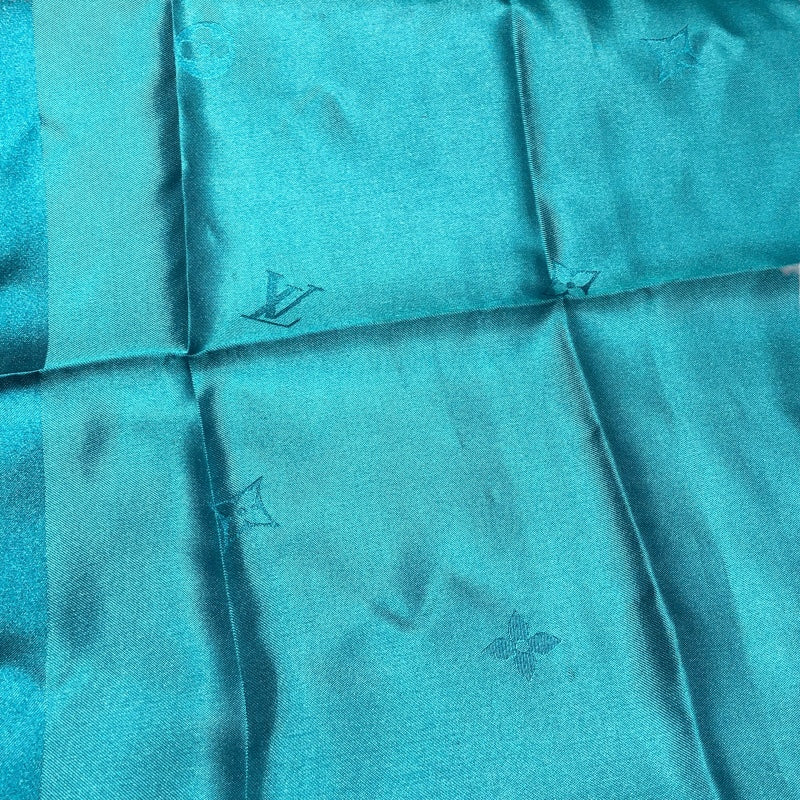 ルイ・ヴィトン LOUIS VUITTON エシャルプカプリスカーフ グリーン シルク スカーフ