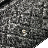 シャネル CHANEL マトラッセチェーンショルダーバッグ A33814 ブラック キャビアスキン レディース ショルダーバッグ