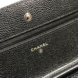 シャネル CHANEL マトラッセチェーンショルダーバッグ A33814 ブラック キャビアスキン レディース ショルダーバッグ