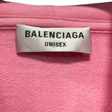 バレンシアガ BALENCIAGA ラインストーン装飾スウェットパーカー 578135 ピンク コットン メンズ パーカー