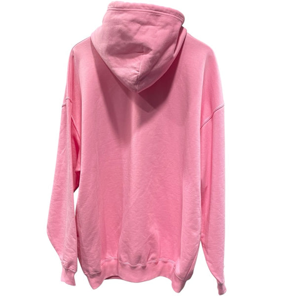 バレンシアガ BALENCIAGA ラインストーン装飾スウェットパーカー 578135 ピンク コットン メンズ パーカー