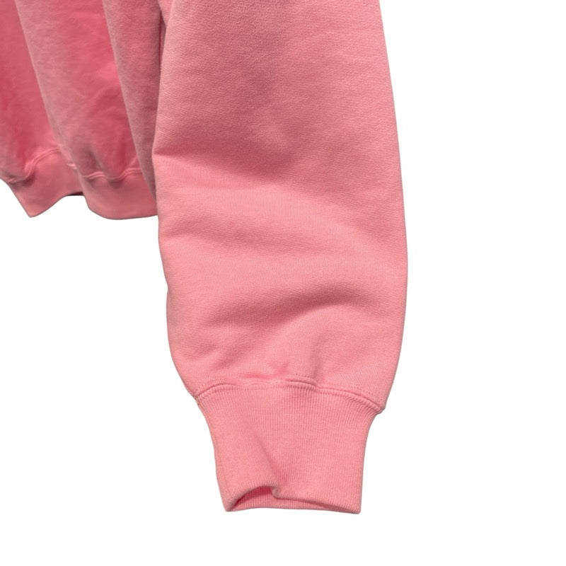 バレンシアガ BALENCIAGA ラインストーン装飾スウェットパーカー 578135 ピンク コットン メンズ パーカー