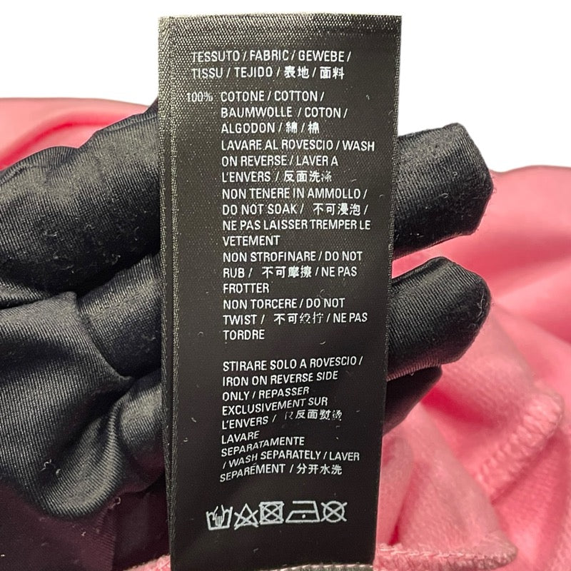 バレンシアガ BALENCIAGA ラインストーン装飾スウェットパーカー 578135 ピンク コットン メンズ パーカー