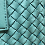 ボッテガ・ヴェネタ BOTTEGA VENETA スモールカバ ライトブルー ラムスキン レディース ハンドバッグ