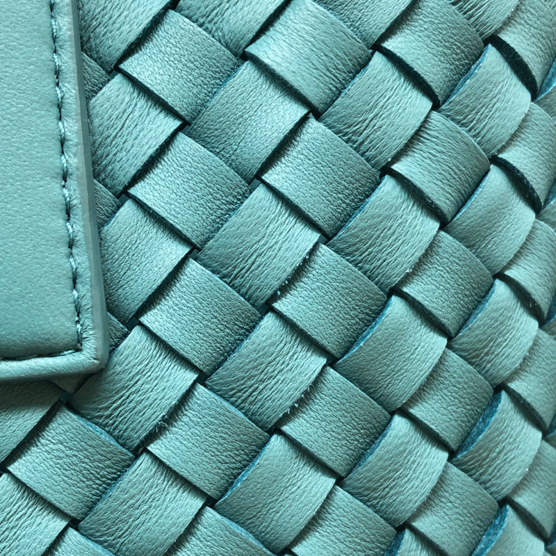ボッテガ・ヴェネタ BOTTEGA VENETA スモールカバ ライトブルー ラムスキン レディース ハンドバッグ