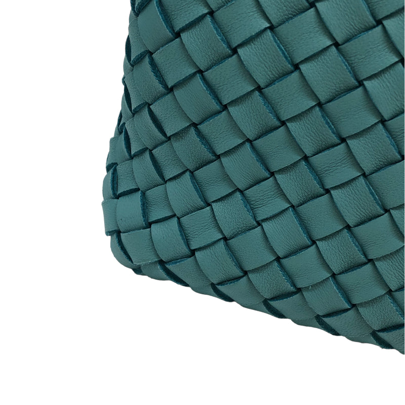 ボッテガ・ヴェネタ BOTTEGA VENETA スモールカバ ライトブルー ラムスキン レディース ハンドバッグ