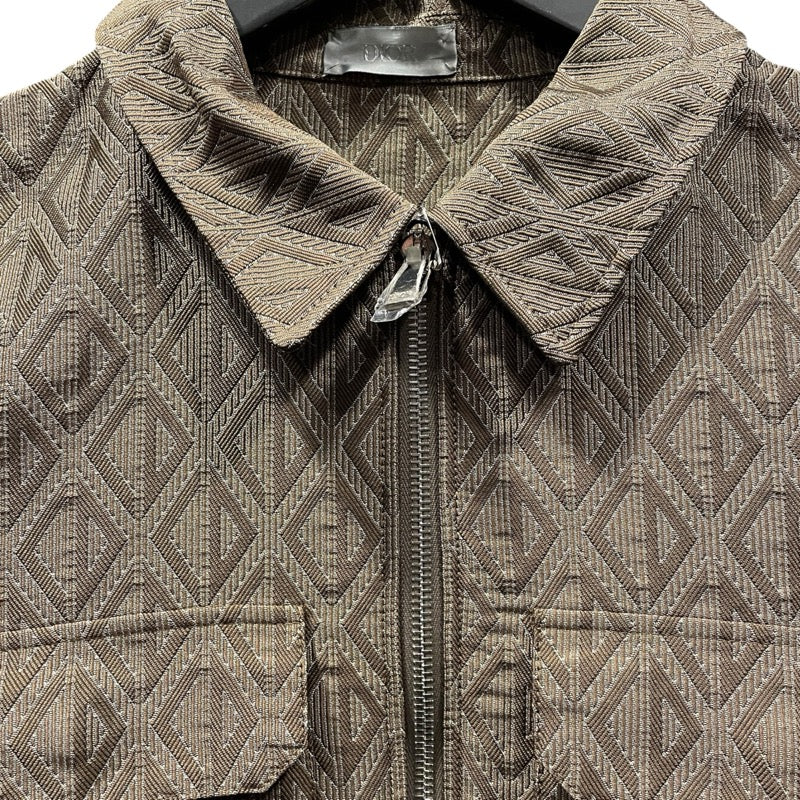 クリスチャン・ディオール Christian Dior CDダイヤモンドブルゾン 293C513A5583 ブラウン ポリエステル メンズ ブルゾン