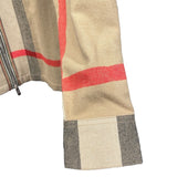 バーバリー BURBERRY チェック柄ジップシャツジャケット ベージュ ウール メンズ その他アウター
