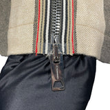 バーバリー BURBERRY チェック柄ジップシャツジャケット ベージュ ウール メンズ その他アウター
