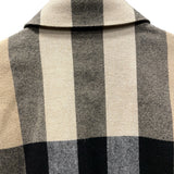 バーバリー BURBERRY チェック柄ジップシャツジャケット ベージュ ウール メンズ その他アウター