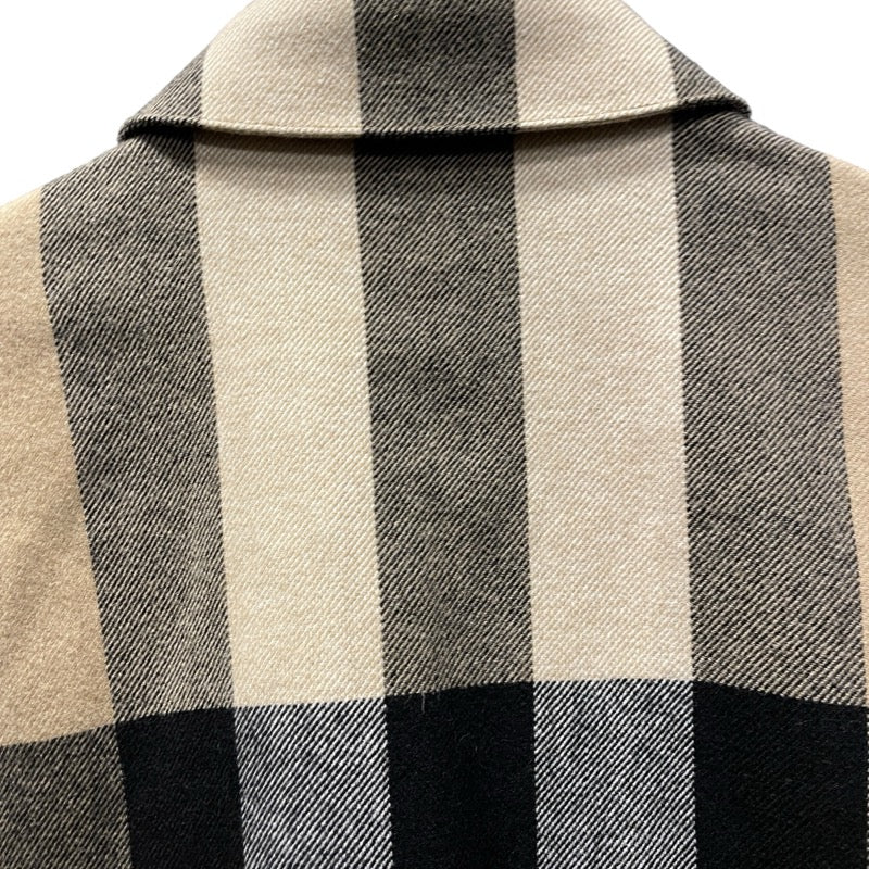 バーバリー BURBERRY チェック柄ジップシャツジャケット ベージュ ウール メンズ その他アウター