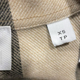 バーバリー BURBERRY チェック柄ジップシャツジャケット ベージュ ウール メンズ その他アウター