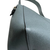 ヴァレクストラ VALEXTRA バケットバッグスモール ブルー　ゴールド金具 レザー レディース ハンドバッグ