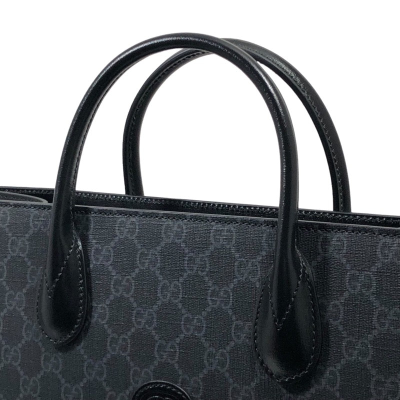 グッチ GUCCI GGスプリーム2WAYトートバッグ 674148 ブラック GG ...