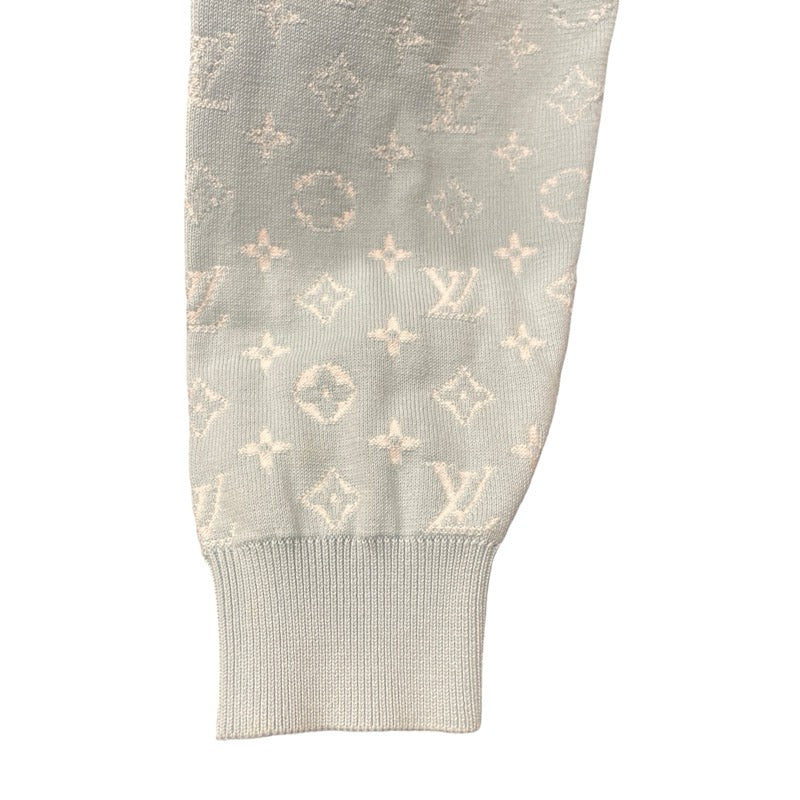 ルイ・ヴィトン LOUIS VUITTON モノグラムグラディエントニットパーカー HNN45W ブルー コットン メンズ パーカー