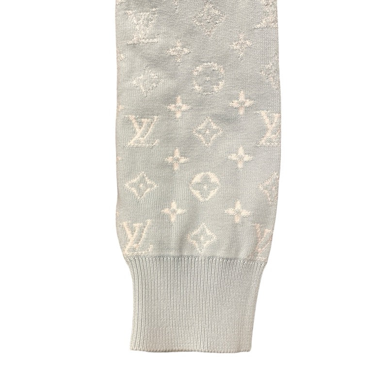 ルイ・ヴィトン LOUIS VUITTON モノグラムグラディエントニットパーカー HNN45W ブルー コットン メンズ パーカー