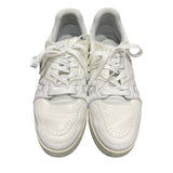 ルイ・ヴィトン LOUIS VUITTON トレイナーローカット 1A8WAU ホワイト レザー メンズ スニーカー