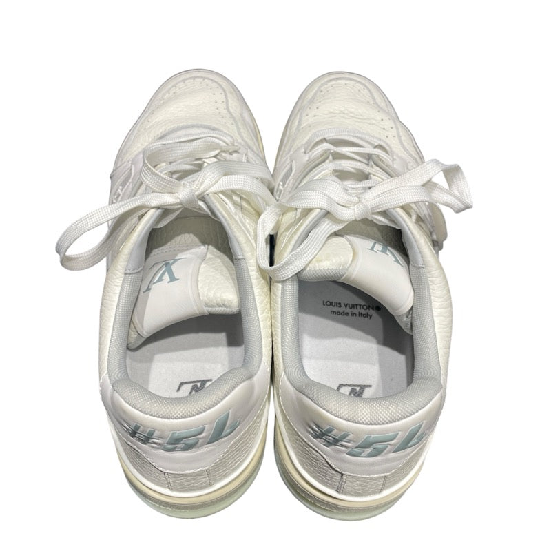 ルイ・ヴィトン LOUIS VUITTON トレイナーローカット 1A8WAU ホワイト レザー メンズ スニーカー