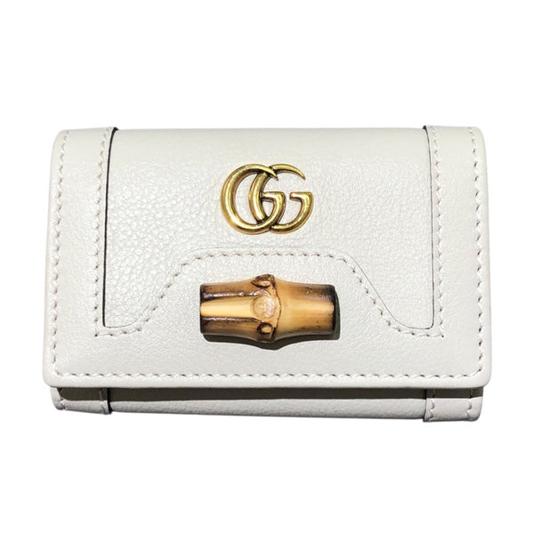 グッチ GUCCI バンブー6連キーケース 658636 アイボリー レザー レディース キーケース