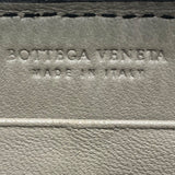 ボッテガ・ヴェネタ BOTTEGA VENETA イントレチャート　ロングウォレット グレー レザー ユニセックス 長財布