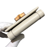 グッチ GUCCI バンブー6連キーケース 658636 アイボリー レザー レディース キーケース