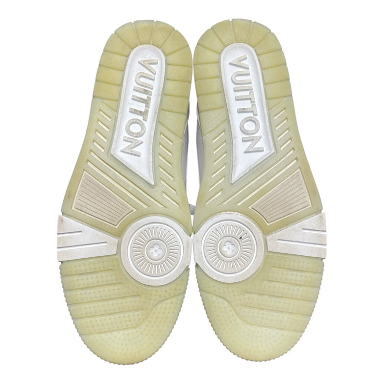 ルイ・ヴィトン LOUIS VUITTON トレイナーローカット 1A8WAU ホワイト レザー メンズ スニーカー