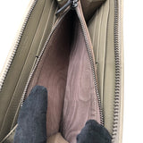 ボッテガ・ヴェネタ BOTTEGA VENETA イントレチャート　ロングウォレット グレー レザー ユニセックス 長財布