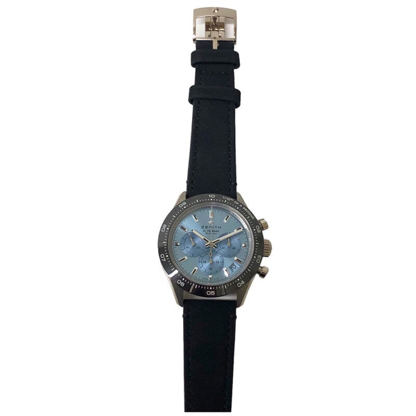 ゼニス ZENITH クロノマスタースポーツ ヨシダスペシャルエディション 65.3104.3600/52.C920 ブルー  K18WG 自動巻き メンズ 腕時計