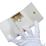 グッチ GUCCI バンブー6連キーケース 658636 アイボリー レザー レディース キーケース