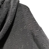 ルイ・ヴィトン LOUIS VUITTON モノグラム総柄テリーコットンジップアップパーカー HPY41W ブラック コットン メンズ パーカー