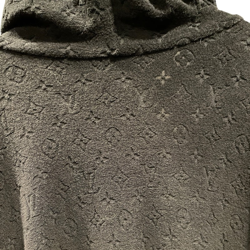 ルイ・ヴィトン LOUIS VUITTON モノグラム総柄テリーコットンジップアップパーカー HPY41W ブラック コットン メンズ パーカー