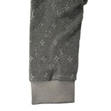 ルイ・ヴィトン LOUIS VUITTON モノグラム総柄テリーコットンジップアップパーカー HPY41W ブラック コットン メンズ パーカー