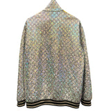 グッチ GUCCI GG総柄メタリックブルゾン シルバー ナイロン メンズ ブルゾン