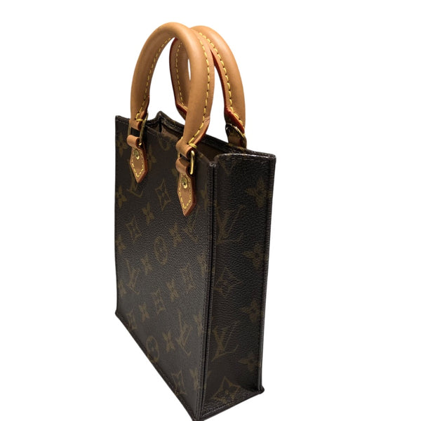 ルイ・ヴィトン LOUIS VUITTON プティットサックプラ M69442 ブラウン PVC レディース ショルダーバッグ