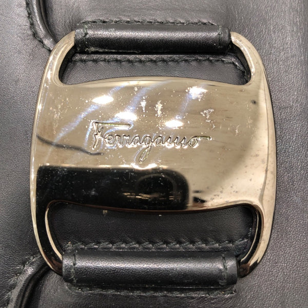 サルヴァトーレ・フェラガモ Salvatore Ferragamo ヴァラ 三つ折り財布 227546 ブラック レザー レディース 三つ折り財布
